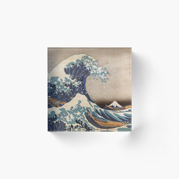 The Great Wave off Kanagawa Acrylic Block