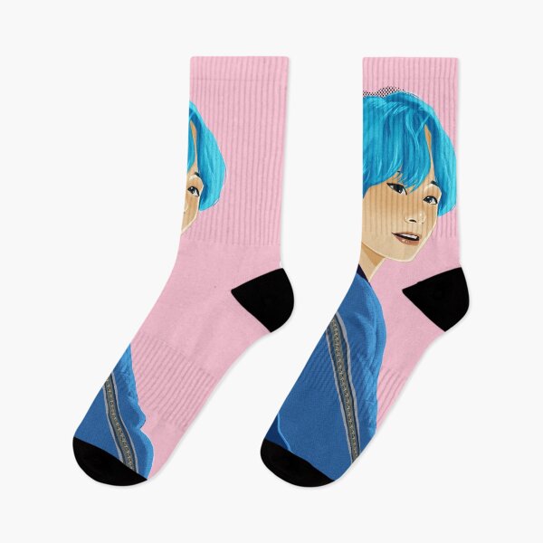 Item preview, V KIM TAEHYUNG CUTE PASTEL PINK BTS designed and sold by NiamhYoungArt.
