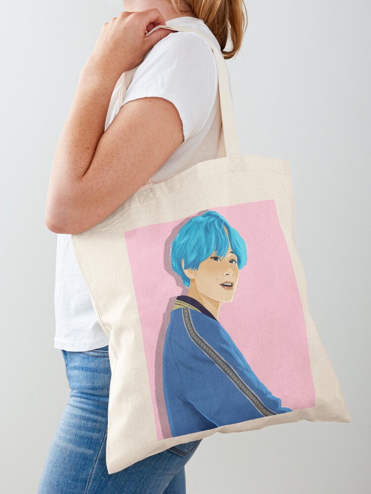 V KIM TAEHYUNG CUTE PASTEL PINK BTS | Tote Bag