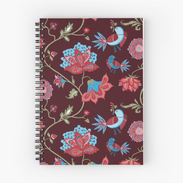 Item preview, Exotic chintz with bird - dark red designed and sold by kobyakov.