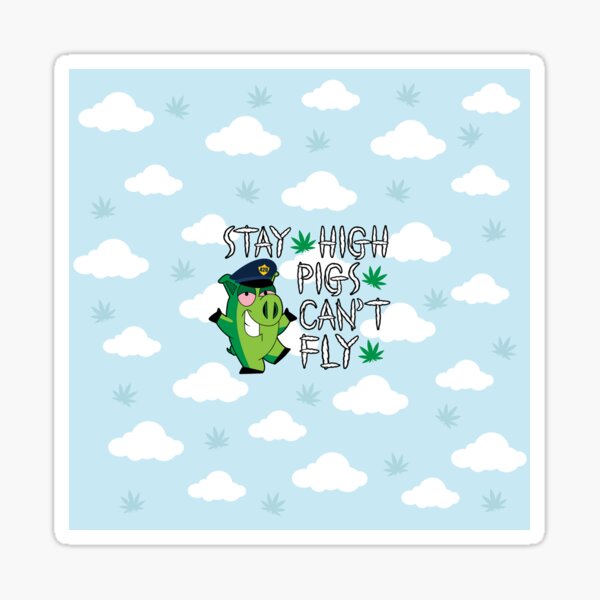 Fly High Weed Stickers Redbubble