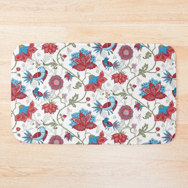 Item preview, Exotic chintz with bird - white/multicolour designed and sold by kobyakov.