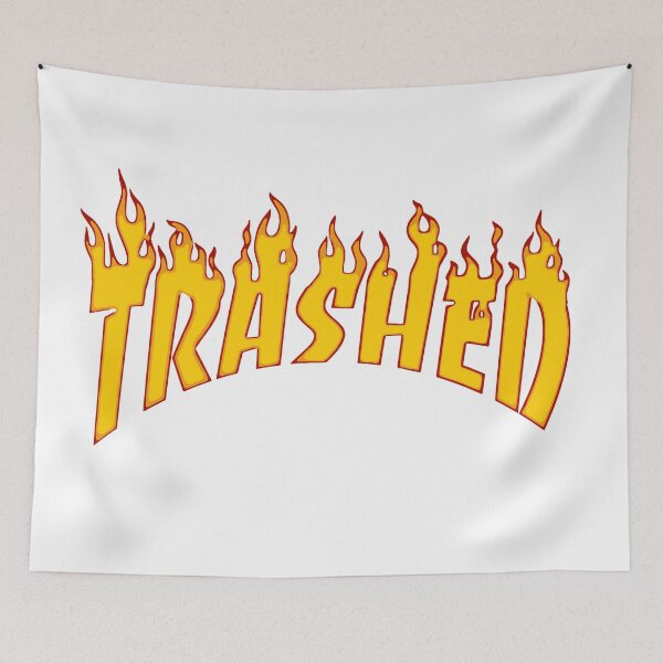 Item preview, Trashed (Thrasher lowcost parody) designed and sold by JCVDuck.