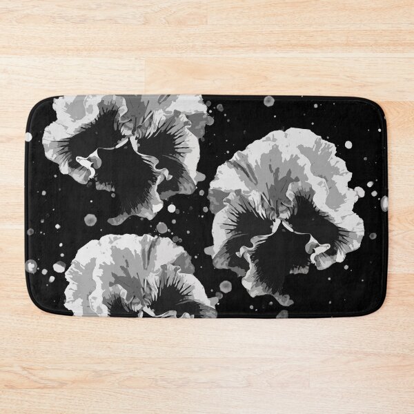 Item preview, Pansy Moonbeams Black and White designed and sold by PoppyPod.