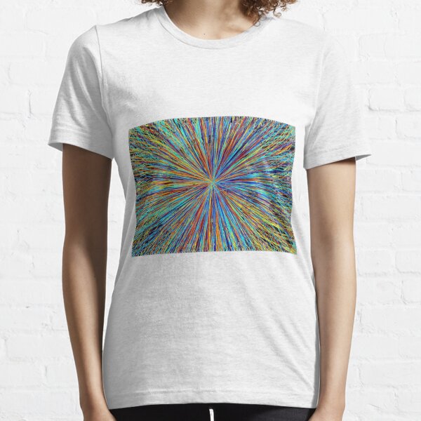 Particle Collision in the LHC at Cern Logo Essential T-Shirt