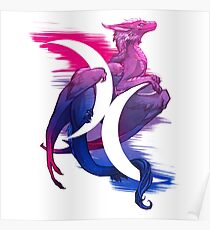 Bi Pride Dragon Poster