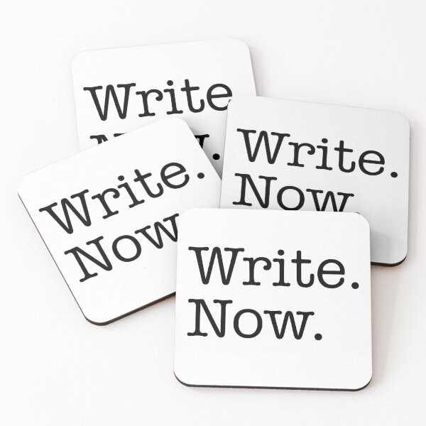 Item preview, Writer Advice Sticker - Write. Now. designed and sold by Kelly Gammon.