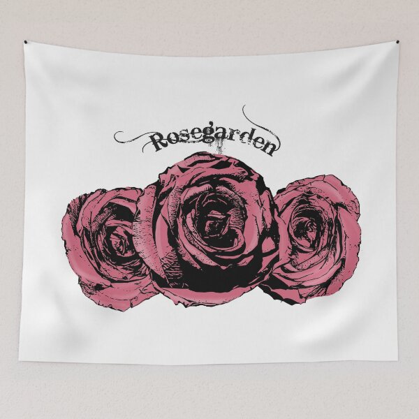 Item preview, Retro roses with lettering "Rosegarden" designed and sold by U-WESTDESIGN.