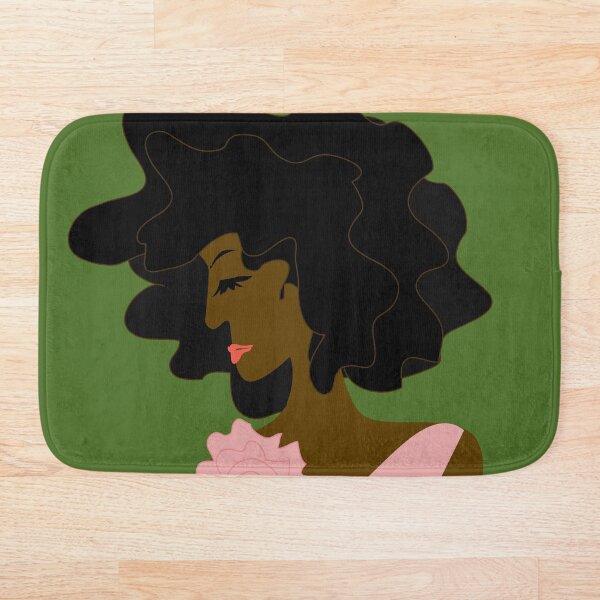 The Lady in Pink Bath Mat