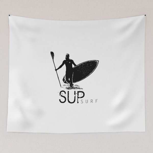 Artikelvorschau, Stand up paddling in black grungy art entworfen und verkauft von U-WESTDESIGN.
