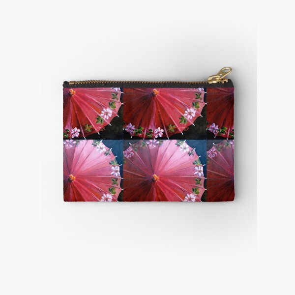 Item preview, Red  Chinese parasol. 31x31cm acrylic. designed and sold by Elizabeth Moore Golding.