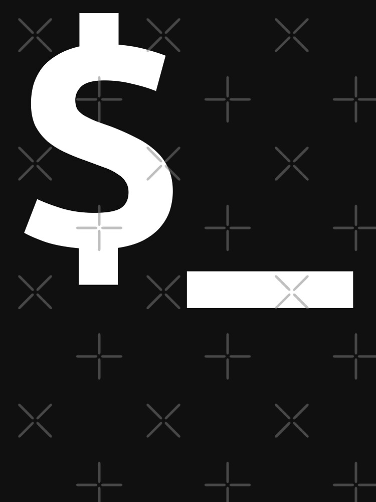 Thumbnail 7 of 7, Essential T-Shirt, Shell/Perl Default Variable $_ White Design for Coders & Sysadmins designed and sold by geeksta.