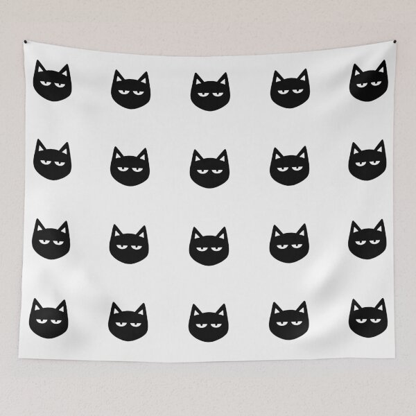 Item preview, Annoyed White Cat designed and sold by BetweenTwoPages.