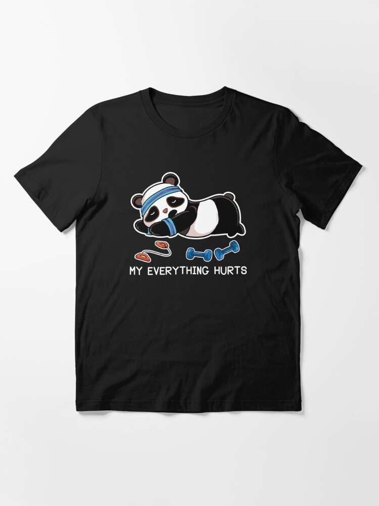 Panda Yoga T-Shirt Gift I Funny Fitness Tee Art Print