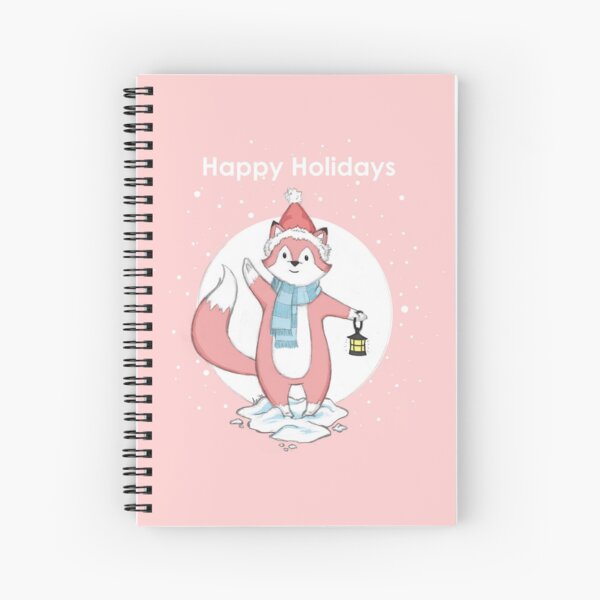 Happy holidays with Mr. Fox Spiral Notebook