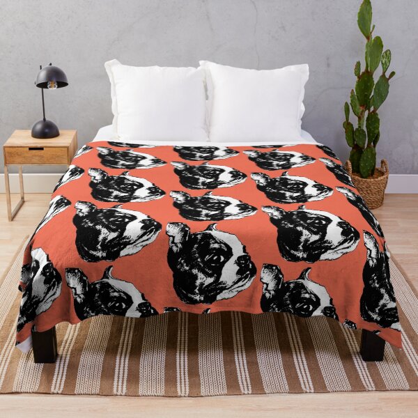 Item preview, Garbo the Boston Terrier ~ Black and white, red. designed and sold by Jane Oriel.