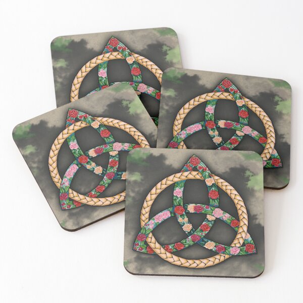Item preview, Celtic Roses Trinity Symbol (green) designed and sold by Colette van der Wal.