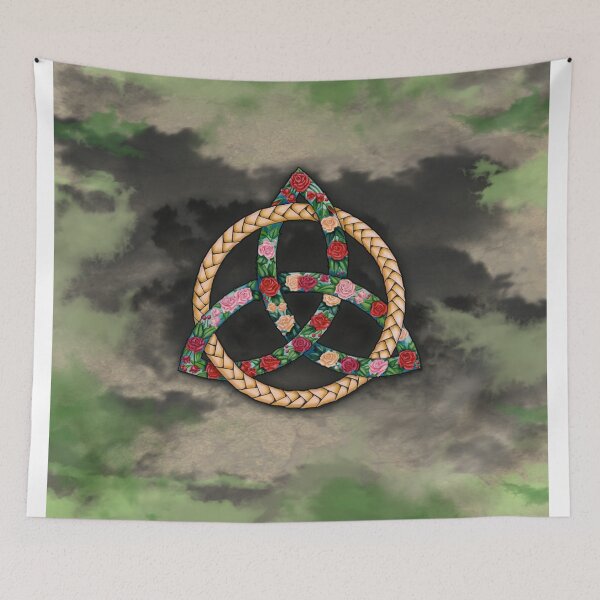 Item preview, Celtic Roses Trinity Symbol (green) designed and sold by Colette van der Wal.