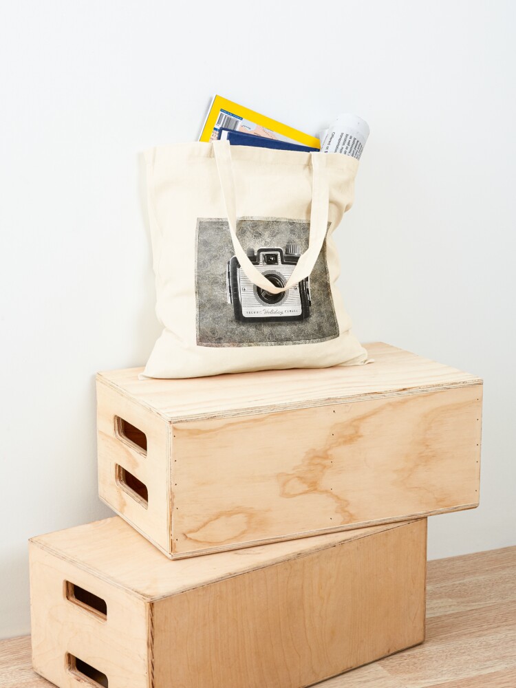 Alternate view of Brownie Holiday Camera - Vintage Black and White Tote Bag