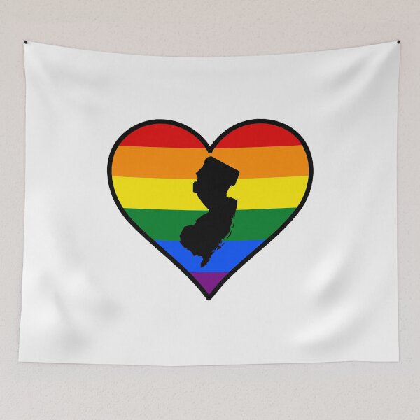 Item preview, New Jersey Gay Pride Heart designed and sold by fearcity.