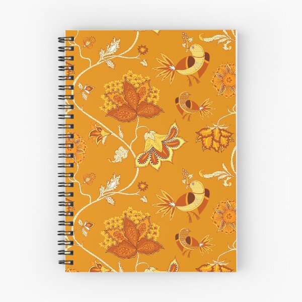 Item preview, Exotic chintz with bird - orange designed and sold by kobyakov.