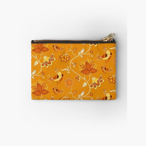 Item preview, Exotic chintz with bird - orange designed and sold by kobyakov.