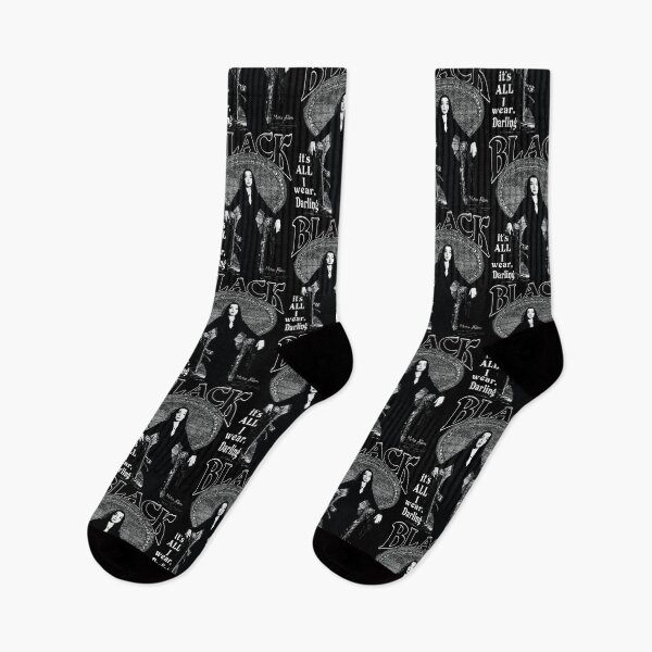 Item preview, "BLACK- It's All I Wear"- Morticia Addams designed and sold by torg.