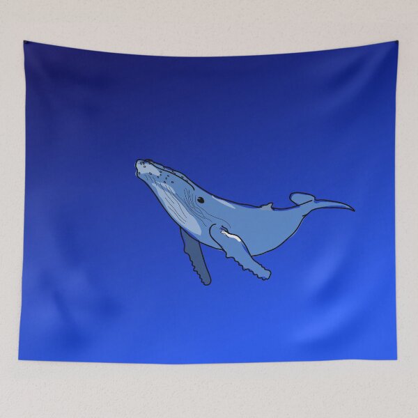 Item preview, Whale in the blue designed and sold by NatureNature.
