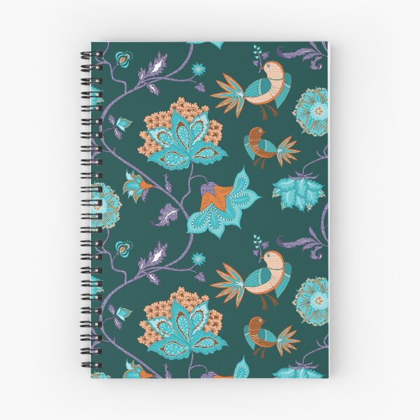 Item preview, Exotic chintz with bird - teal designed and sold by kobyakov.