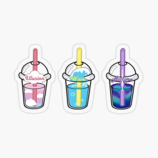 ATEEZ Drinks Fanart Transparent Sticker