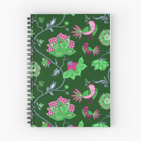 Item preview, Exotic chintz with bird - green/pink designed and sold by kobyakov.