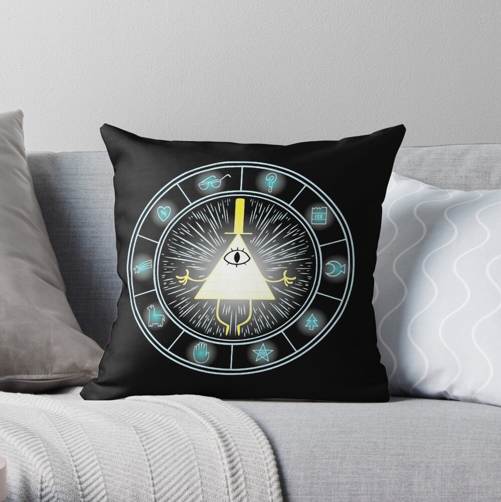 bill cipher spongebob pillow