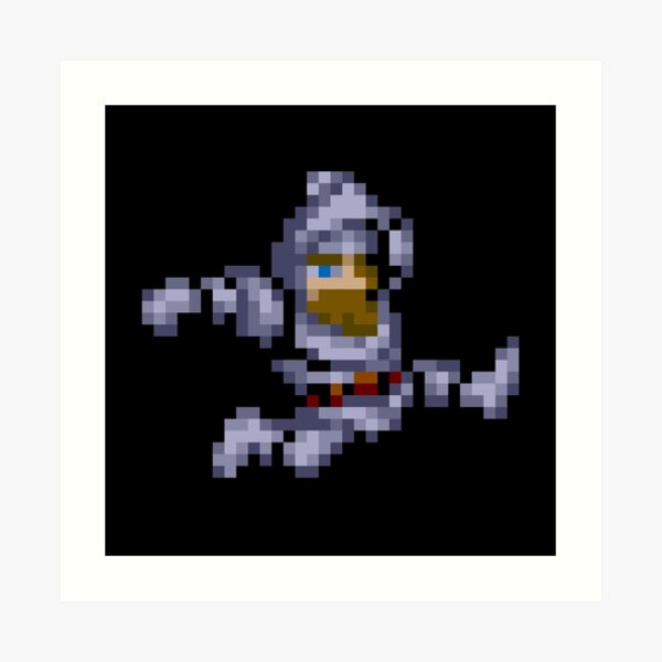 Ghosts n Goblins Sir Arthur Art Print