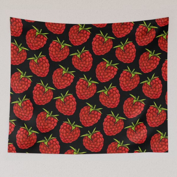 Item preview, Raspberry Pattern - Black designed and sold by Kelly  Gilleran.