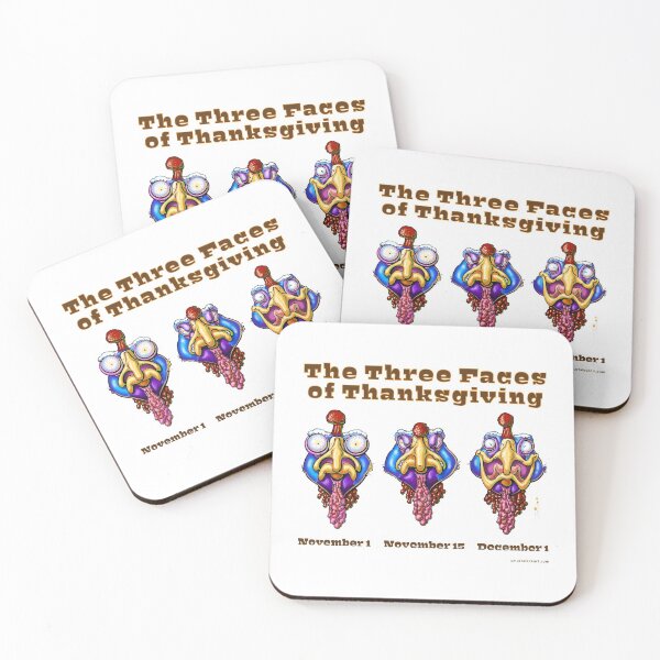 Item preview, The Three Faces of Thanksgiving designed and sold by Smart Aleck Art.