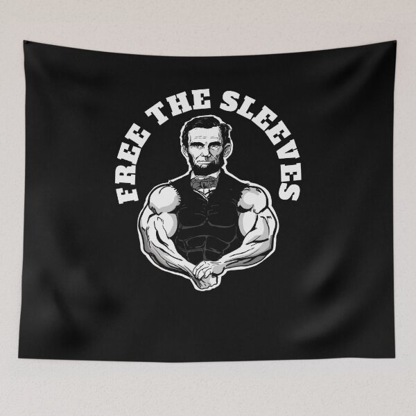 Item preview, Free the Sleeves funny Abraham Lincoln Abolish Sleevery designed and sold by Miftees.