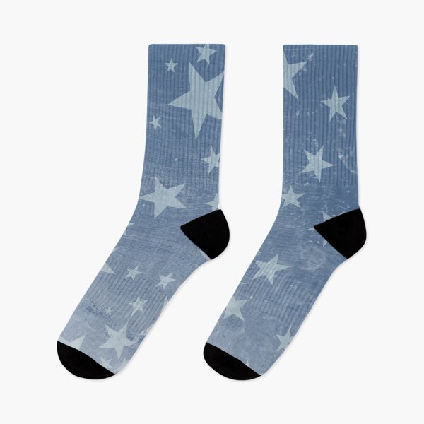 Item preview, Denim Look with Stars designed and sold by SOCKSbySBD.