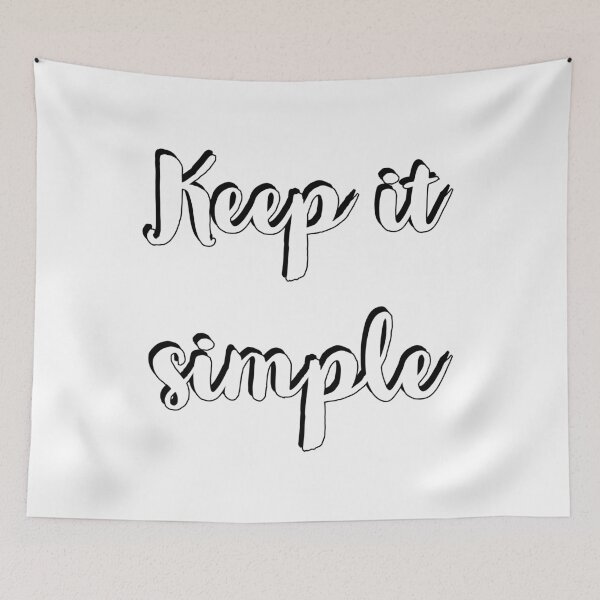 Item preview, Keep it simple - hand lettering designed and sold by Inspirationmotivation.
