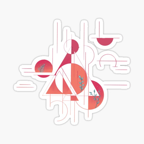 coral sunset plant grow dream Sticker