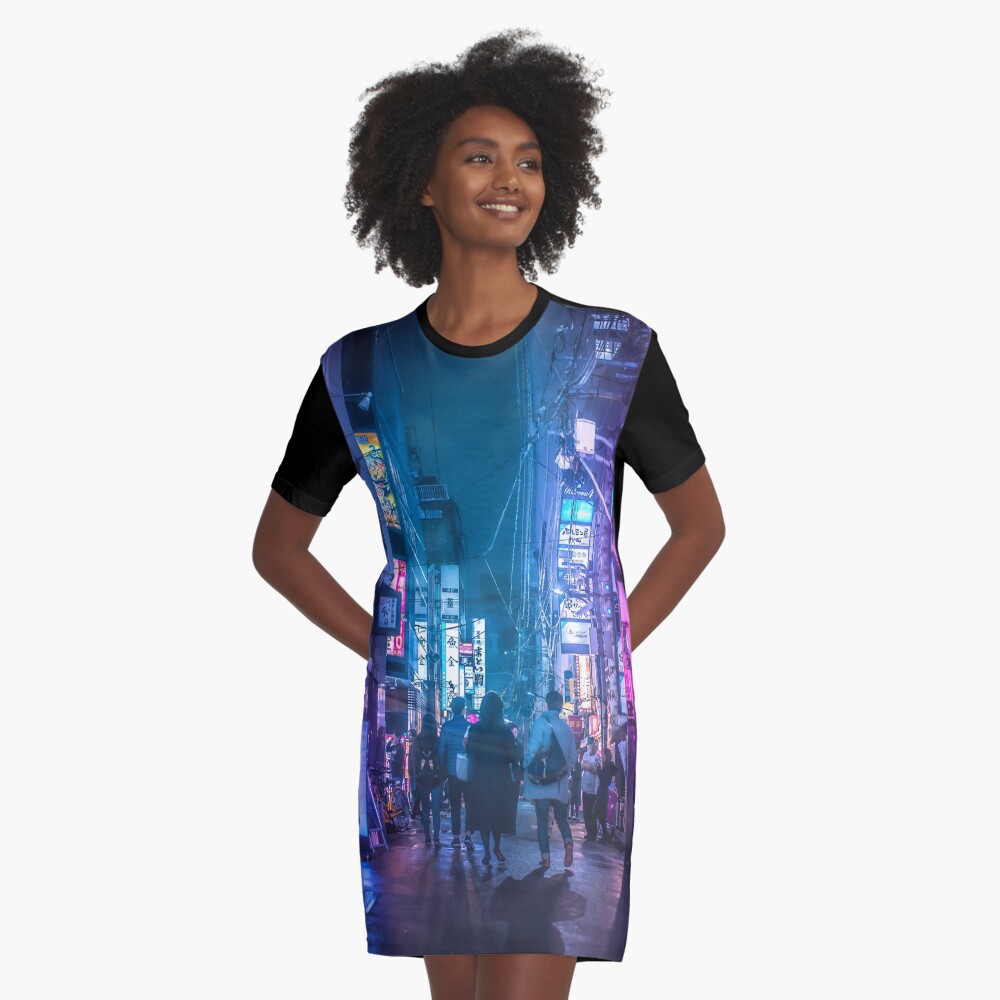 Item preview, Graphic T-Shirt Dress designed and sold by TokyoLuv.