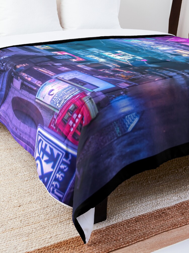 Alternate view of Tokyo Neo Future Cyberpunk Comforter