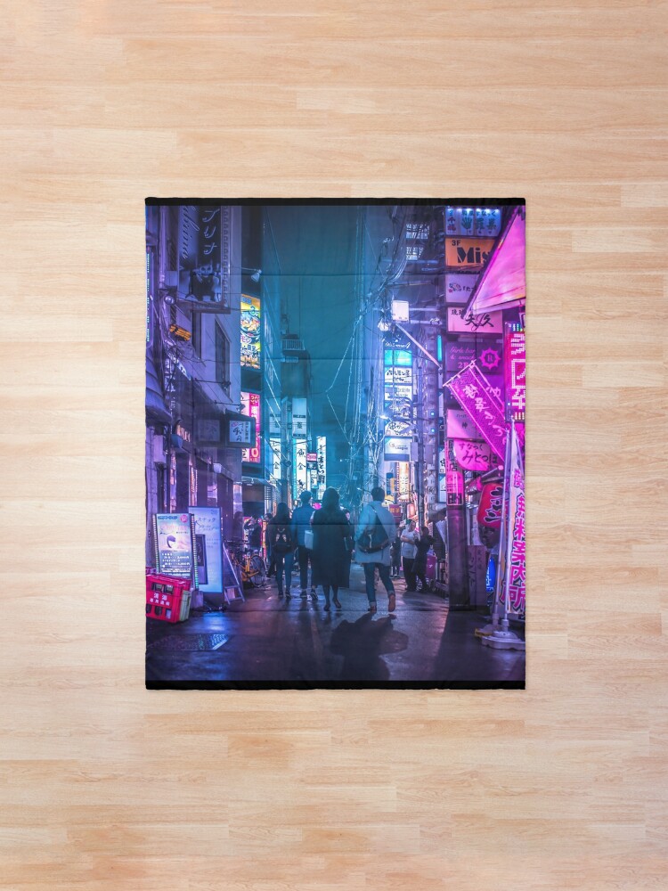 Alternate view of Tokyo Neo Future Cyberpunk Comforter