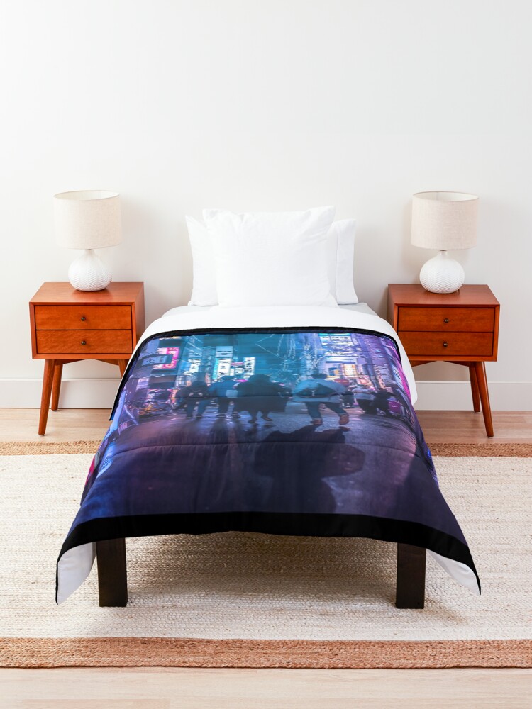 Alternate view of Tokyo Neo Future Cyberpunk Comforter