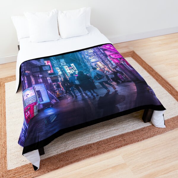 Tokyo Neo Future Cyberpunk Comforter