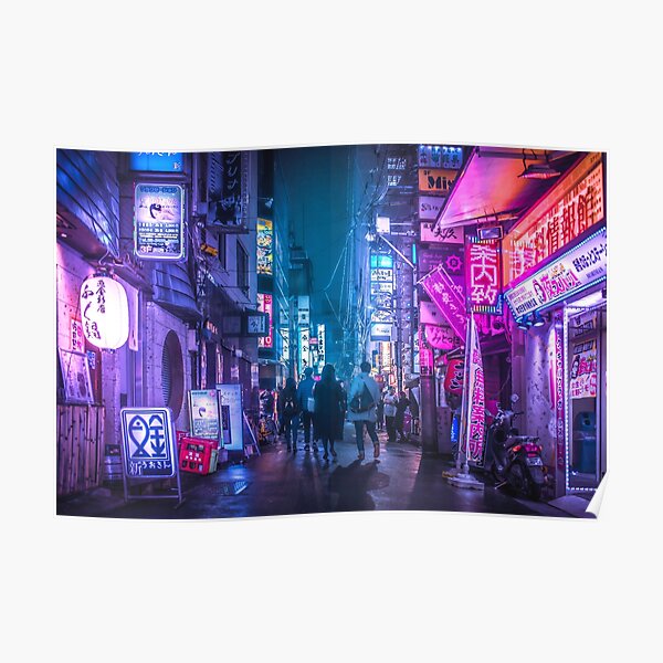 Tokyo Neo Future Cyberpunk Poster