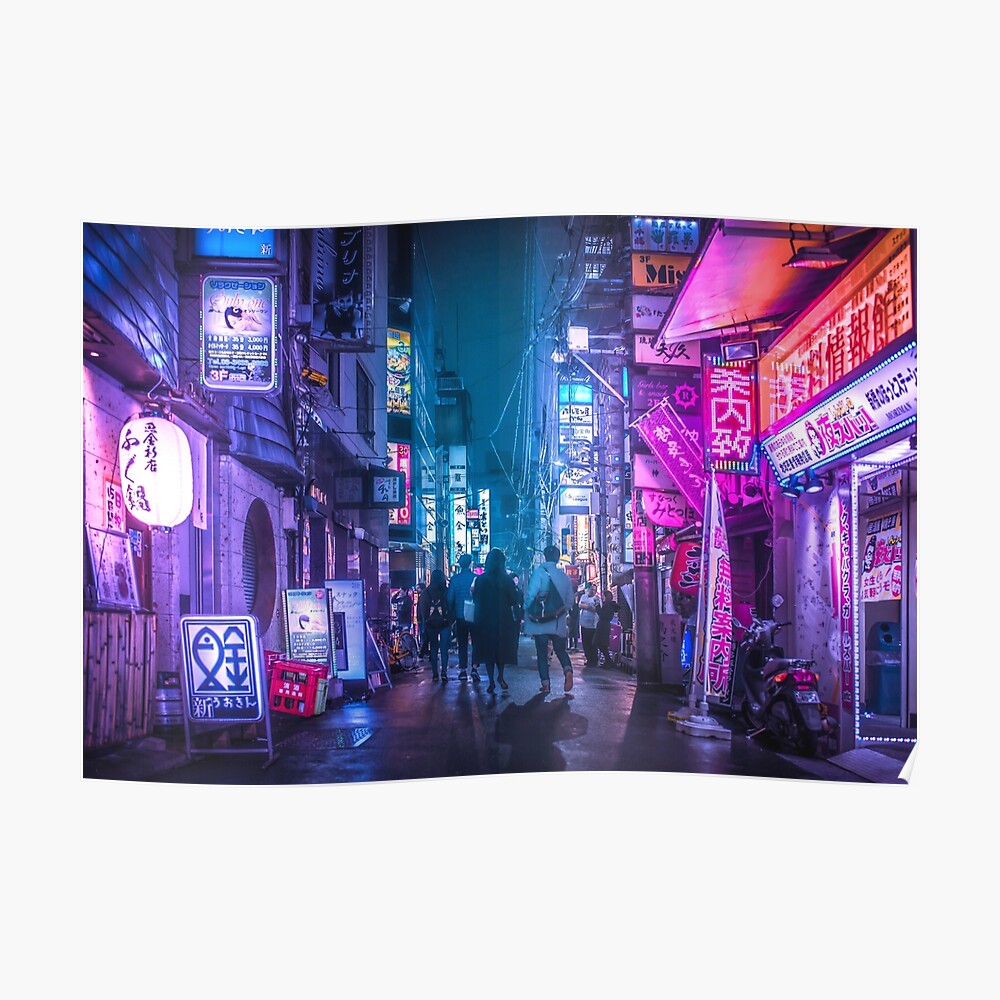 Tokyo Neo Future Cyberpunk Poster