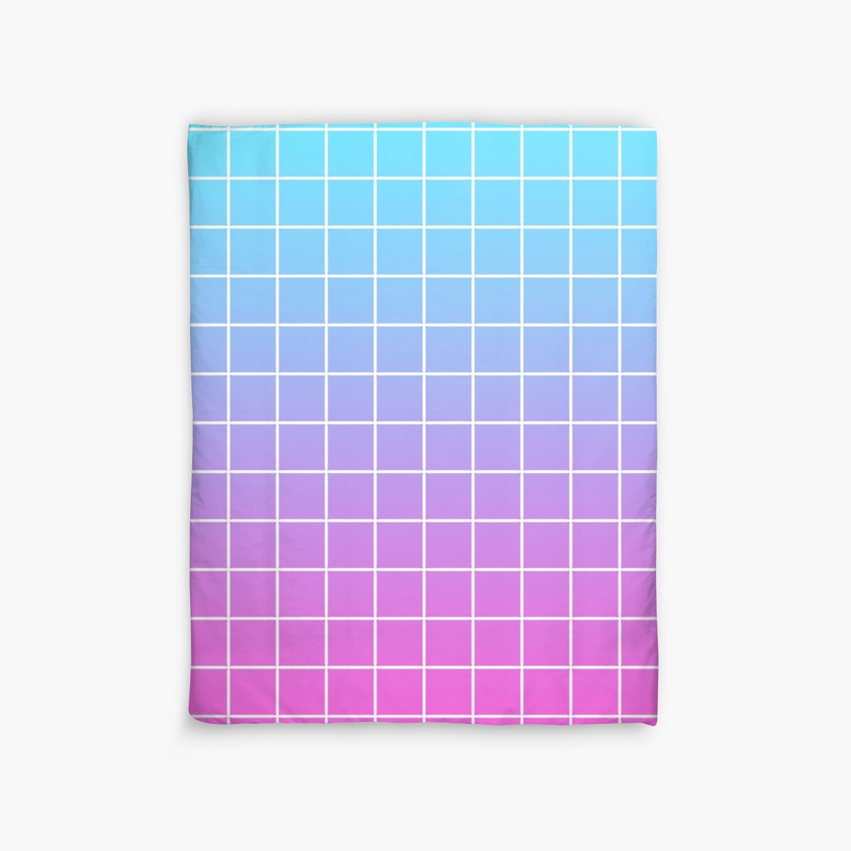 "Pink & Blue Grid Gradient" Duvet Covers by astronomicals Redbubble