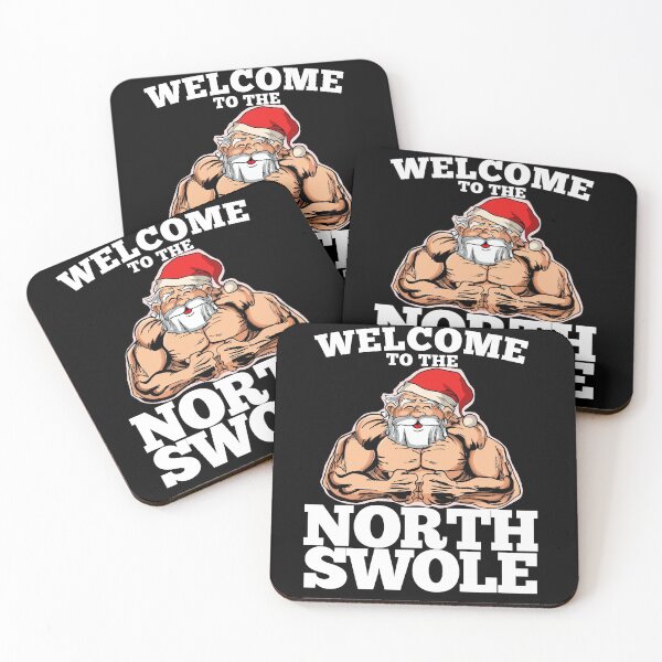 Item preview, Welcome to the North Swole Muscle Santa Christmas Workout Fitness designed and sold by Miftees.