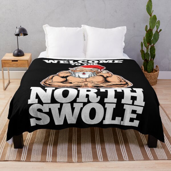 Item preview, Welcome to the North Swole Muscle Santa Christmas Workout Fitness designed and sold by Miftees.