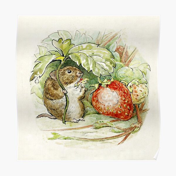 Timmy Willie Mouse - Beatrix Potter Poster